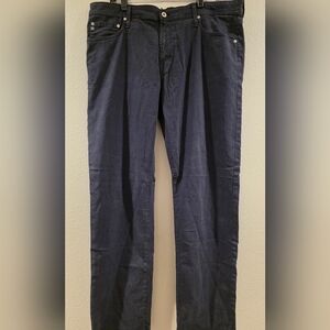 AG Adriano Goldschmied Men's Dark Blue Chinos